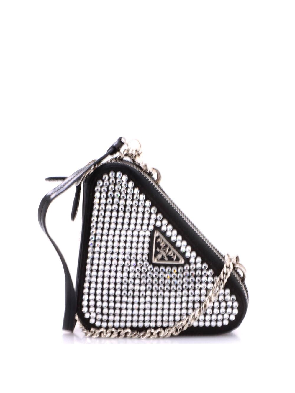 Prada Triangle Double Pouch Crossbody #370311P18B
